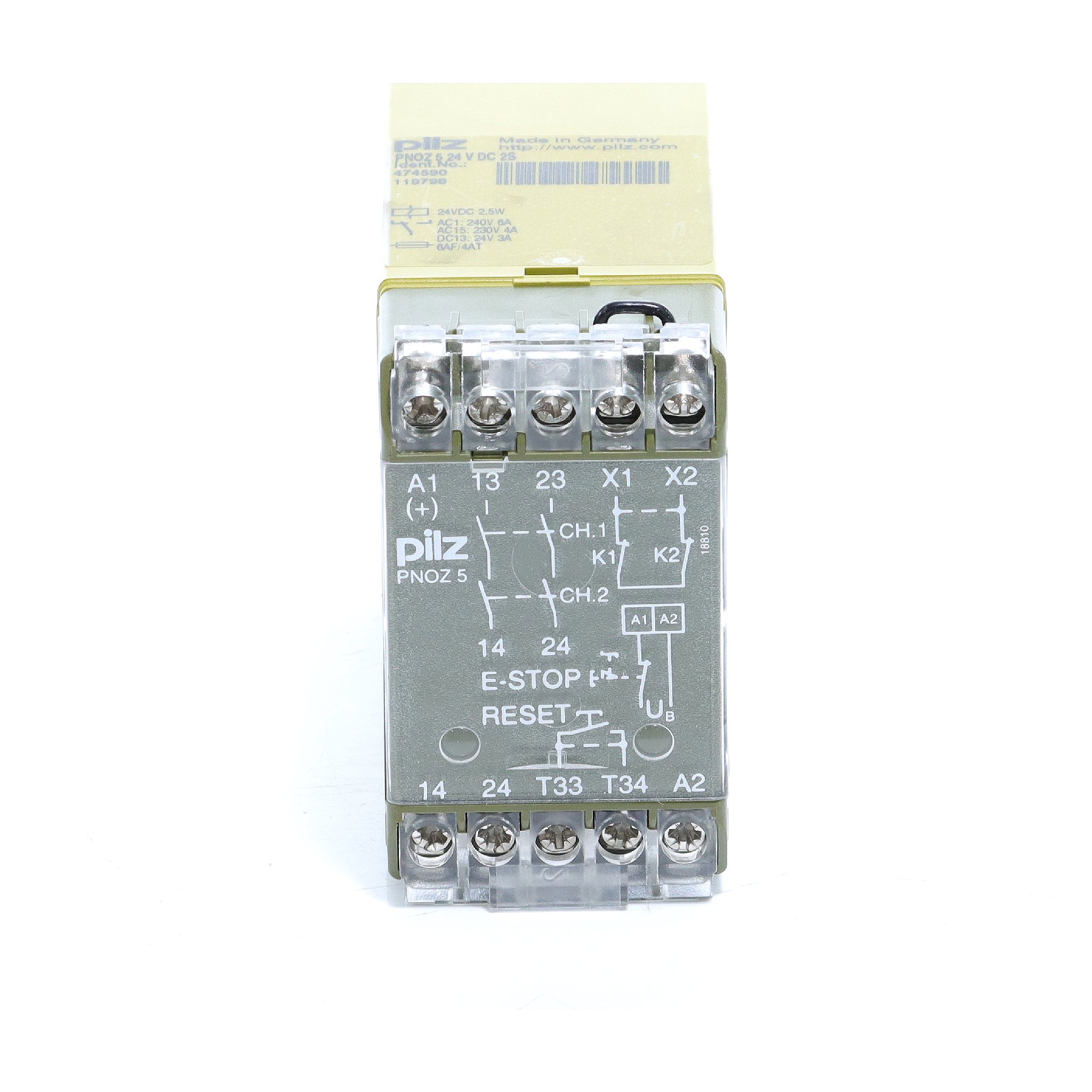 Sicherheitsschaltgerät PNOZ/5 24VDC 2S Neu OVP